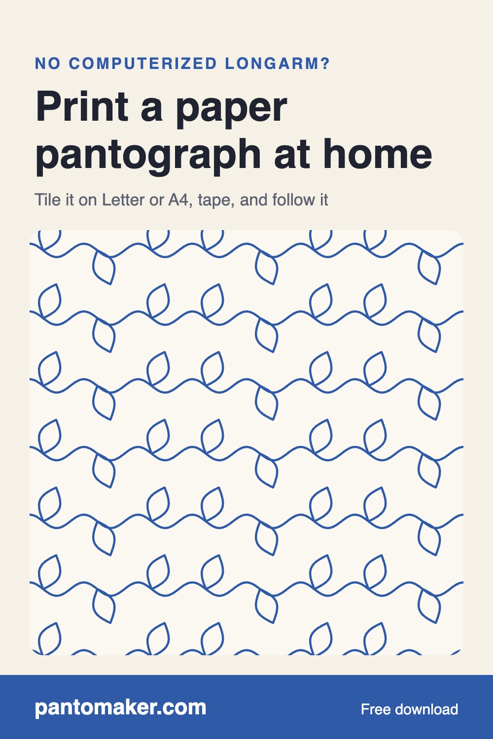 How to print a paper pantograph at home — PantoMaker guide
